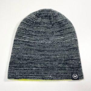 Accessory Innovations Reversible Heather Gray/neon yellow Beanie